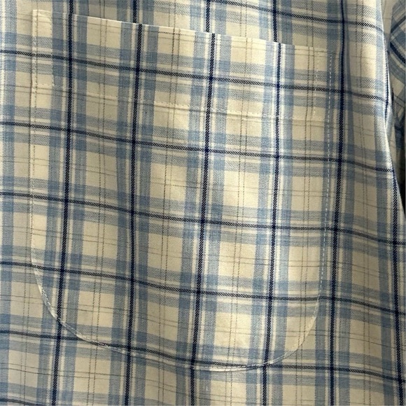 Peter Millar Men's Plaid Long Sleeve Button-Up Shirt Blue Size L - Picture 10 of 16